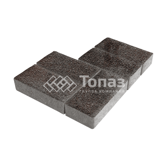 Тротуарная плитка 200х100х60, мокко на камне