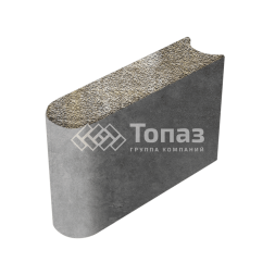 Камень бортовой БРШ 50.20.8, степь с мраморной крошкой