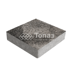 Тротуарная плитка Квадрат 200х200х40, агат коричневый с мраморной крошкой