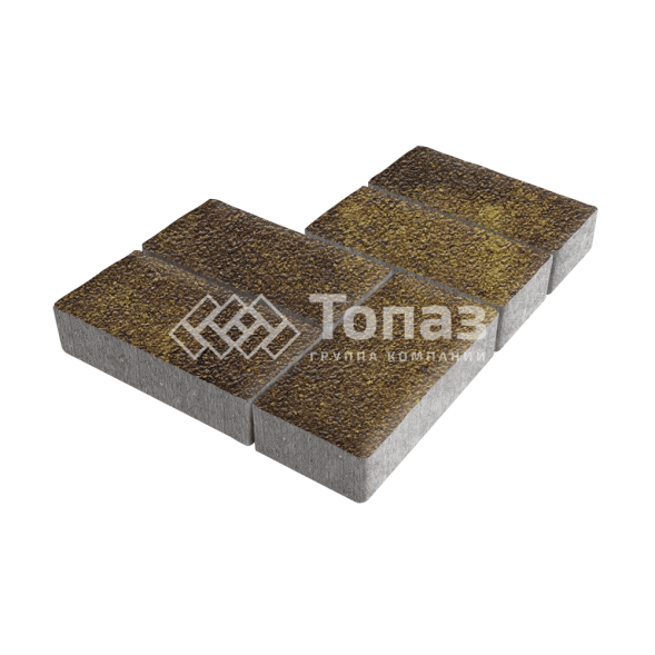 Тротуарная плитка 200х100х60, осень на камне