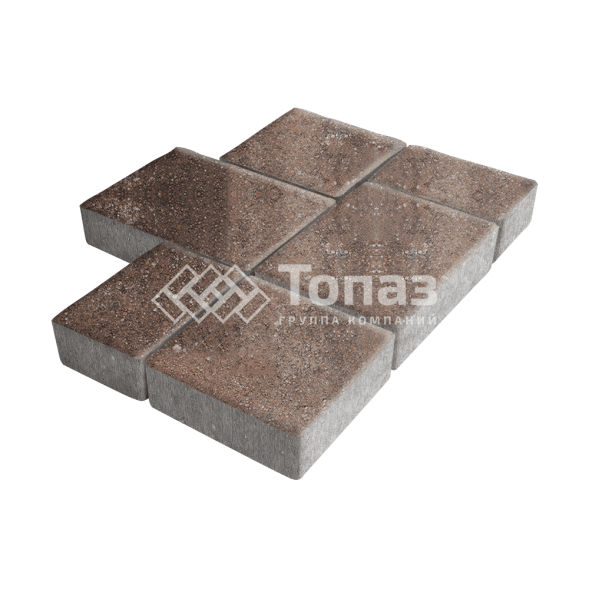 Тротуарная плитка Новый город, яшма, 6 см