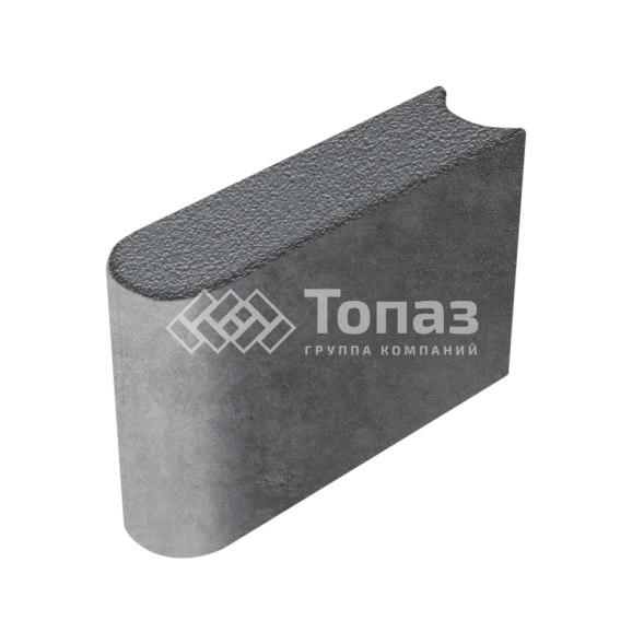 Камень бортовой БРШ 50.20.8, черный на камне