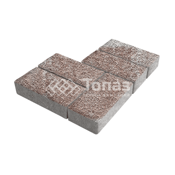 Тротуарная плитка 200х100х40, хаски с мраморной крошкой