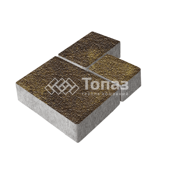 Тротуарная плитка Бергамо, осень с мраморной крошкой, 6 см