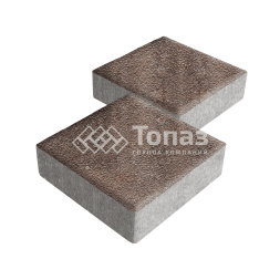 Тротуарная плитка Квадрат 200х200х60, яшма на камне