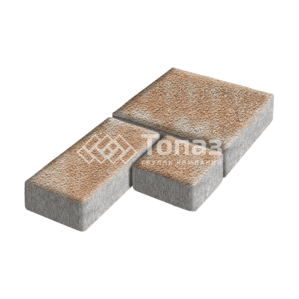 Тротуарная плитка Рубико, сансет на камне, 6 см 