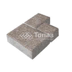 Тротуарная плитка Бергамо, сахара с мраморной крошкой, 6 см