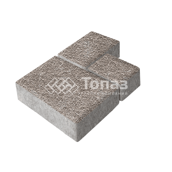 Тротуарная плитка Бергамо, сахара с мраморной крошкой, 6 см