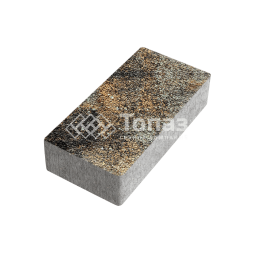 Тротуарная плитка 200х100х80, агат кофейный с мраморной крошкой   