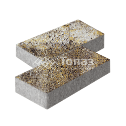 Тротуарная плитка 600х300х60, агат желтый