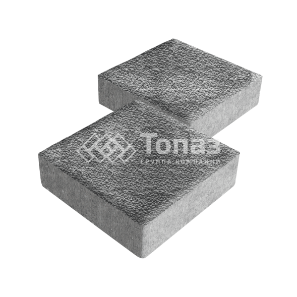 Тротуарная плитка Квадрат 200х200х40, антрацит с мраморной крошкой