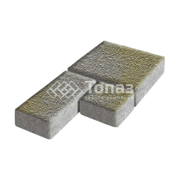 Тротуарная плитка Рубико, меланж с мраморной крошкой, 6 см