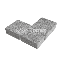 Тротуарная плитка Новый город, серо-белая с мраморной крошкой, 6 см