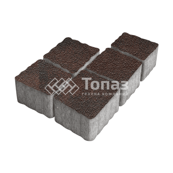 Тротуарная плитка Антик, клинкер на камне, 4 см