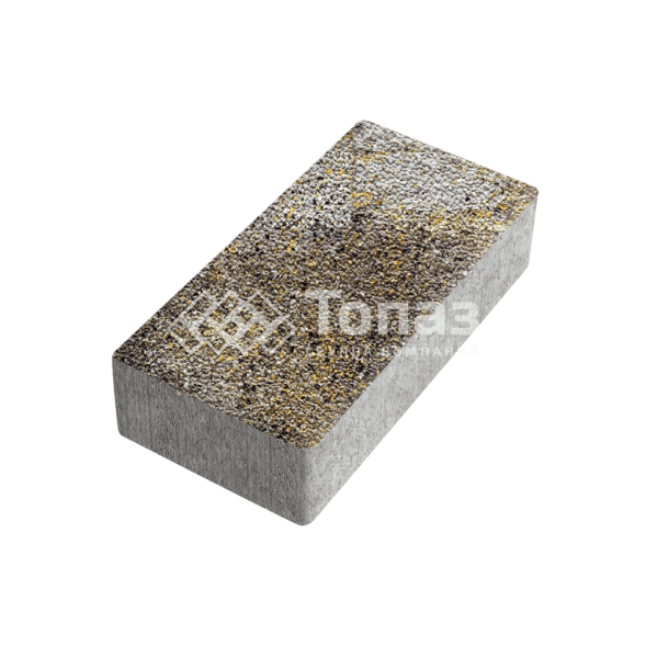 Тротуарная плитка 200х100х80, агат желтый с мраморной крошкой