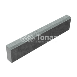 Камень бортовой БР 100.20.6, серый