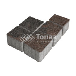 Тротуарная плитка Антик, конго на камне, 4 см