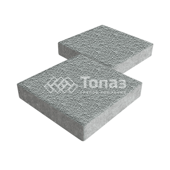 Тротуарная плитка Квадрат 500х500х70, серая с мраморной крошкой