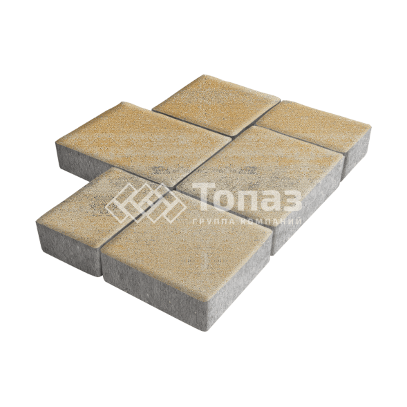 Тротуарная плитка Новый город, сансет, 4 см 