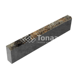 Камень бортовой БР 100.20.8, агат кофейный 