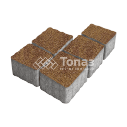 Тротуарная плитка Антик, листопад на камне, 4 см