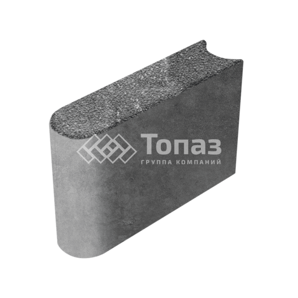 Камень бортовой БРШ 50.20.8, аляска черная на камне