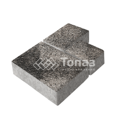 Тротуарная плитка Бергамо, агат коричневый с гранитной крошкой, 6 см