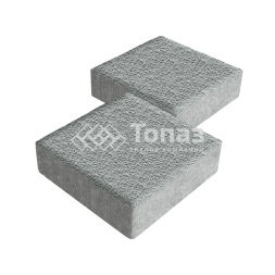 Тротуарная плитка Квадрат 200х200х60, серая с гранитной крошкой