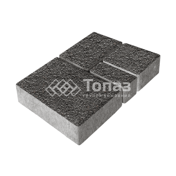 Тротуарная плитка Мюнхен, джафар черный с мраморной крошкой, 6 см