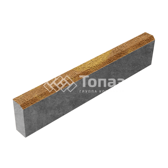 Камень бортовой БР 100.20.8, шафран на камне 