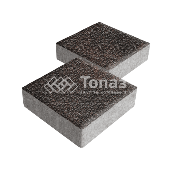 Тротуарная плитка Квадрат 200х200х40, кармен с мраморной крошкой