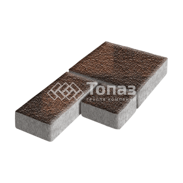 Тротуарная плитка Рубико, сорренто с мраморной крошкой, 6 см