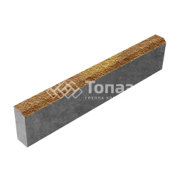 Камень бортовой БР 100.20.8, шафран с мраморной крошкой 