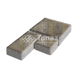 Тротуарная плитка Рубико, степь с мраморной крошкой, 6 см