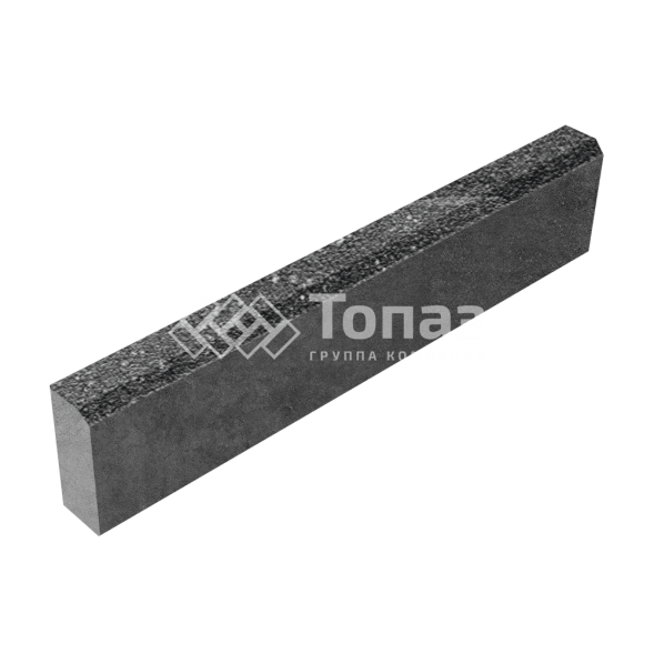 Камень бортовой БР 100.20.8, аляска черная на камне