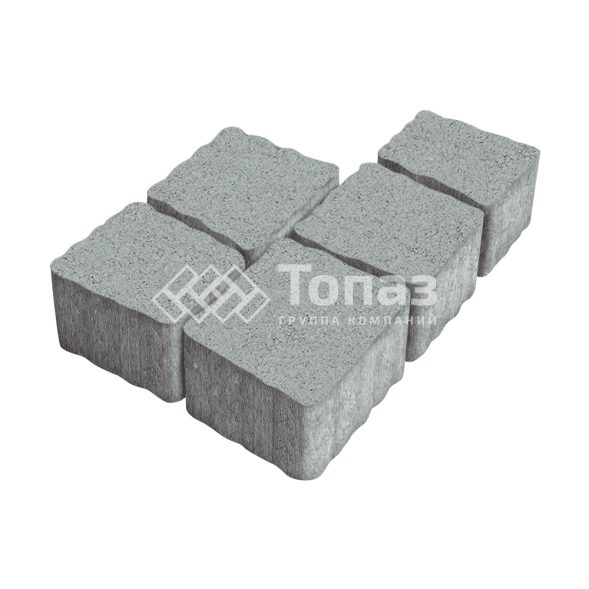 Тротуарная плитка Антик, серая, 4 см