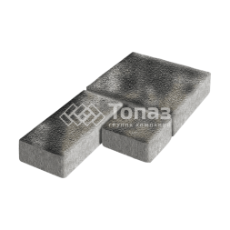 Тротуарная плитка Рубико, стоун на камне, 4 см