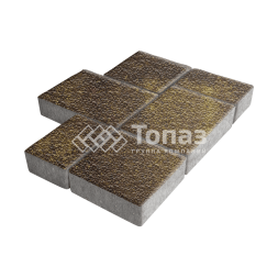 Тротуарная плитка Новый город, осень с гранитной крошкой, 8 см