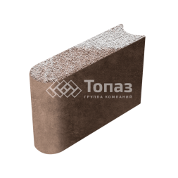 Камень бортовой БРШ 50.20.8, хаски с гранитной крошкой, коричневое основание