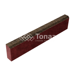 Камень бортовой БР 100.20.8, арабская ночь с мраморной крошкой, красное основание