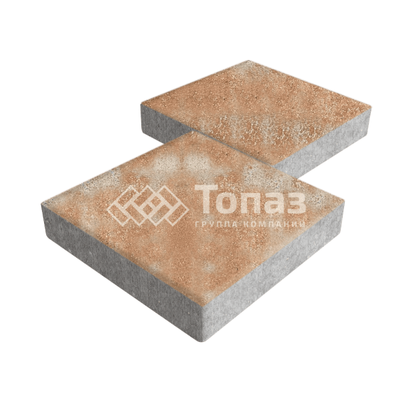 Тротуарная плитка Квадрат 500х500х70, сансет 