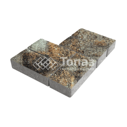 Тротуарная плитка 200х100х60, агат кофейный на камне   