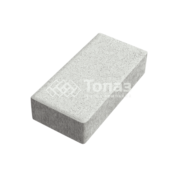 Тротуарная плитка 200х100х40, белая на камне