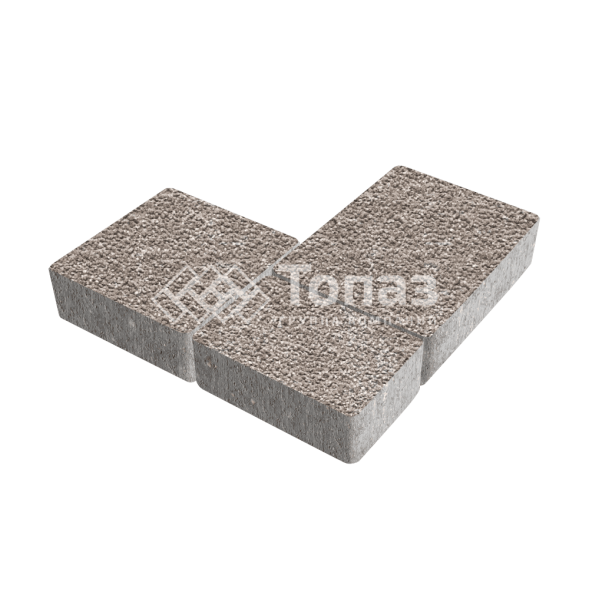 Тротуарная плитка Новый город, сахара с гранитной крошкой, 8 см