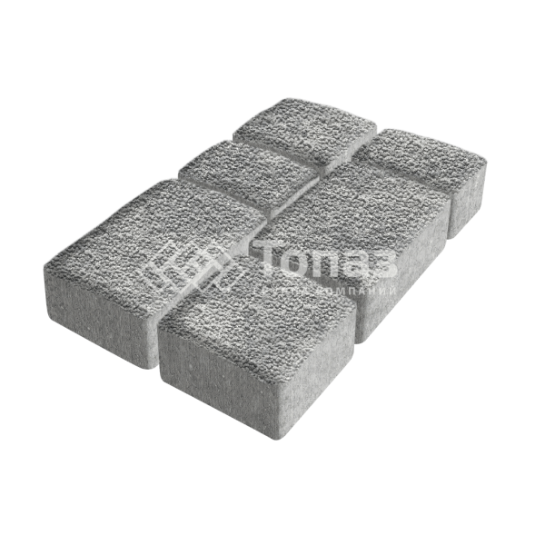 Тротуарная плитка Старый город, аква с мраморной крошкой, 6 см