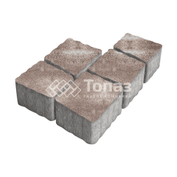 Тротуарная плитка Антик, авантюр, 4 см