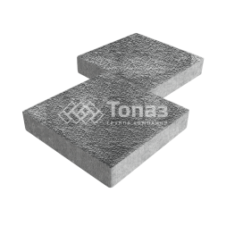 Тротуарная плитка Квадрат 500х500х70, антрацит с мраморной крошкой