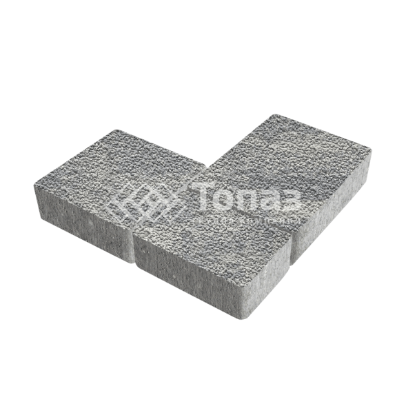 Тротуарная плитка Новый город, аква с мраморной крошкой, 6 см