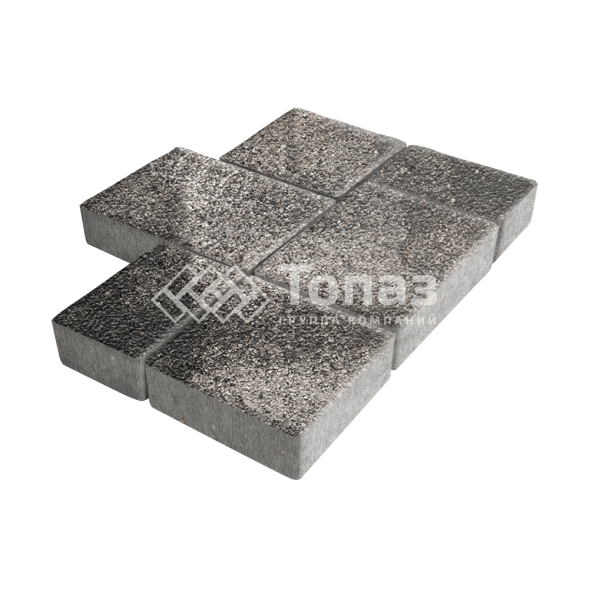 Тротуарная плитка Новый город, агат коричневый на камне, 4 см