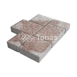 Тротуарная плитка Новый город, хаски с гранитной крошкой, 4 см